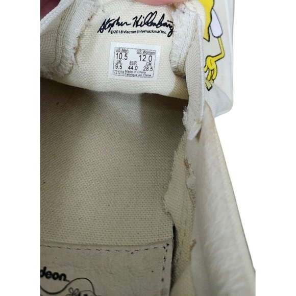 RARE SpongeBob Square Pants X Vans Vault Slip On Shoes Men’s Sz 10.5/W 12 - Picture 9 of 11